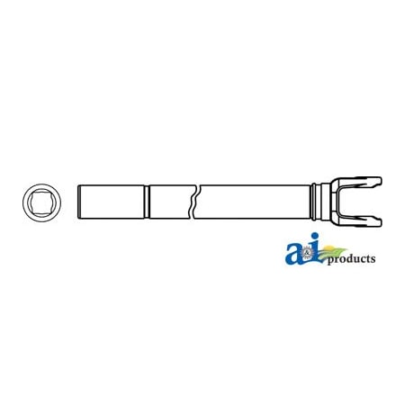 A & I Products Yoke, Tube & Sleeve Assembly 1" x 1 1/8" Rectangular 0" x0" x0" A-11001448